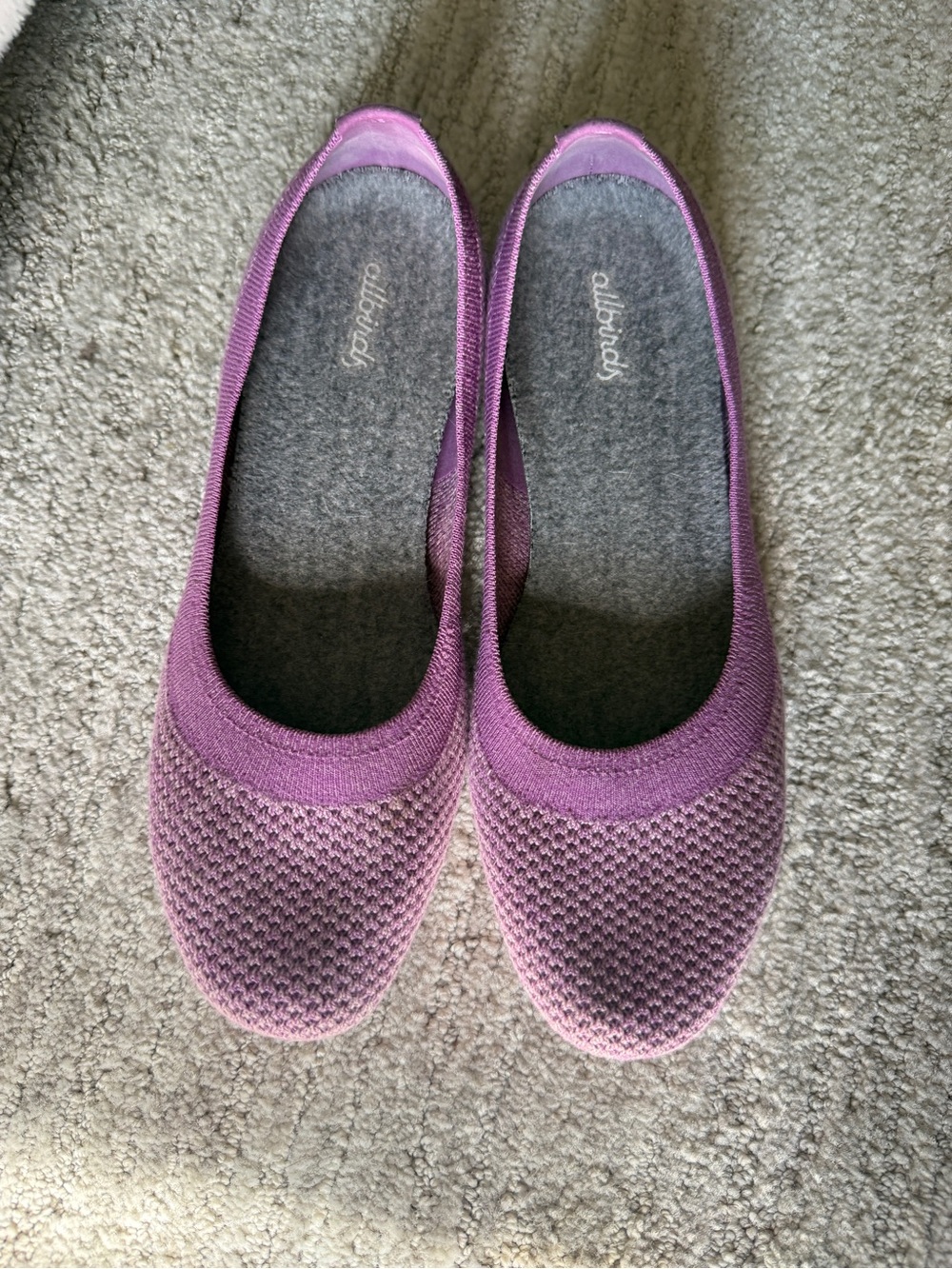 allbirds Women's Mauve Knit Slip-On Flats size 9